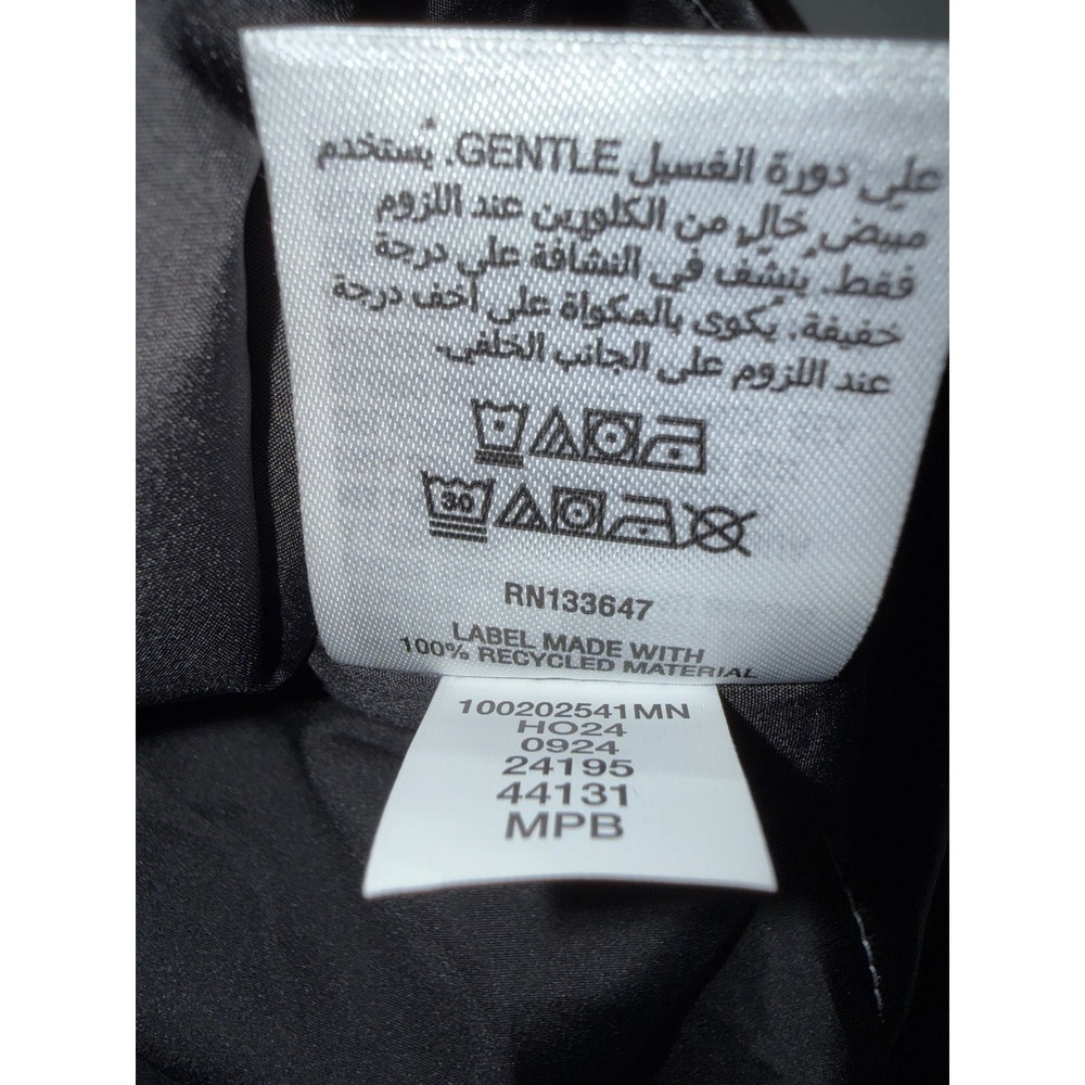 NWT Mode of One Men's XXL Black Faux Leather Trucker Jacket Snap Front Coat - Picture 6 of 6
